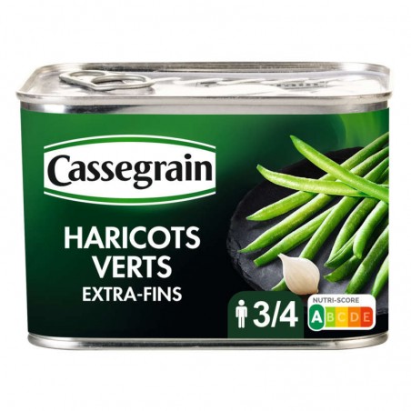 CASSEGRAIN Haricots verts extra fins 390g