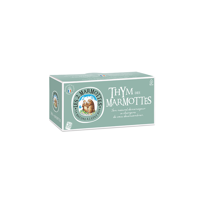 LES 2 MARMOTES Infusion thym 30 sachets 35g